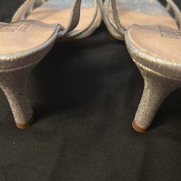 silver Rhinestone Kitty Heels - Picture 8 of 11